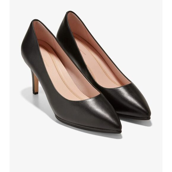 Cole Haan Grand Ambition W15828-001 Heels Women's 9.5 Black Leather Pump ZPO1443 - Picture 12 of 12